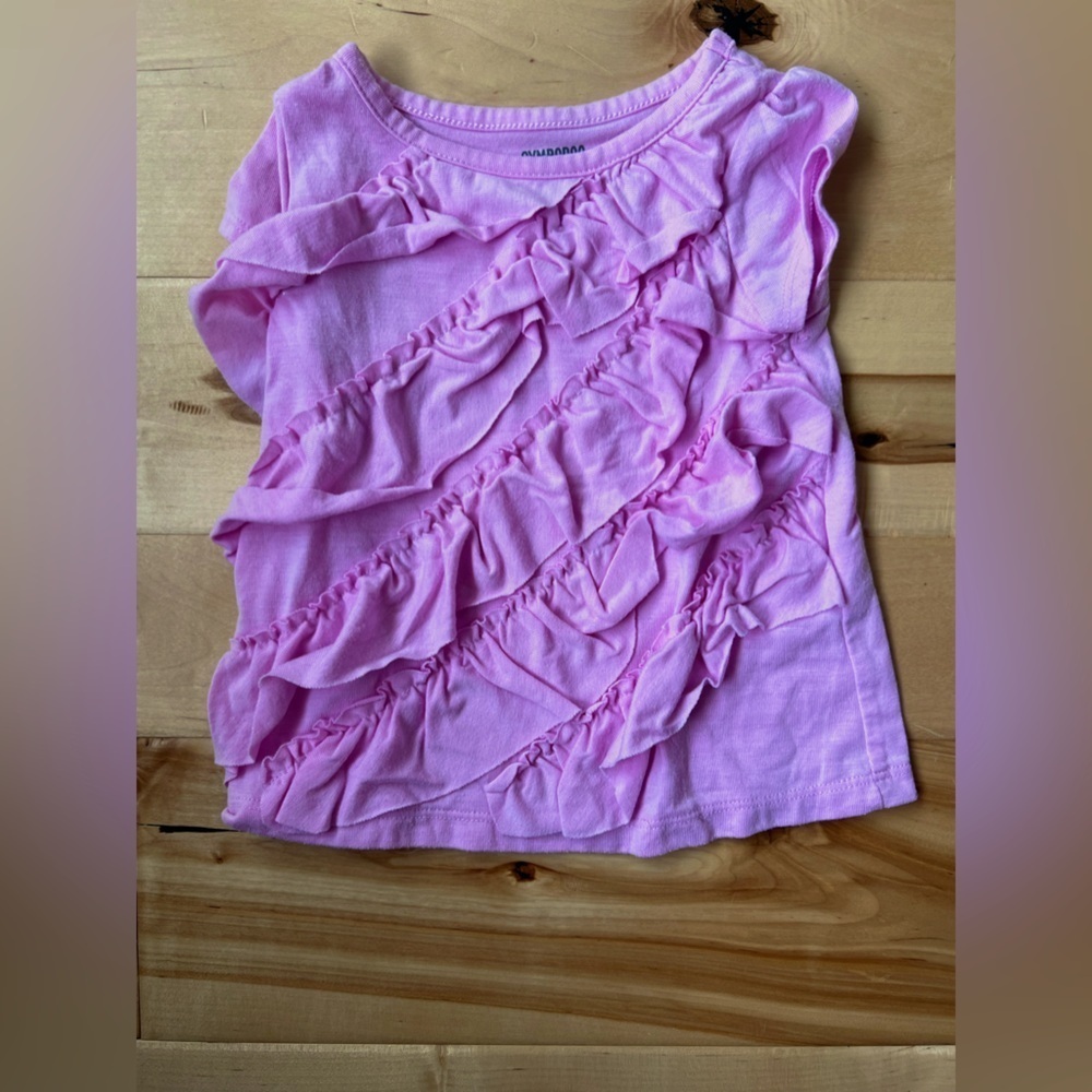 Gymboree Lilac Ruffle Tee Size 6-12 Months